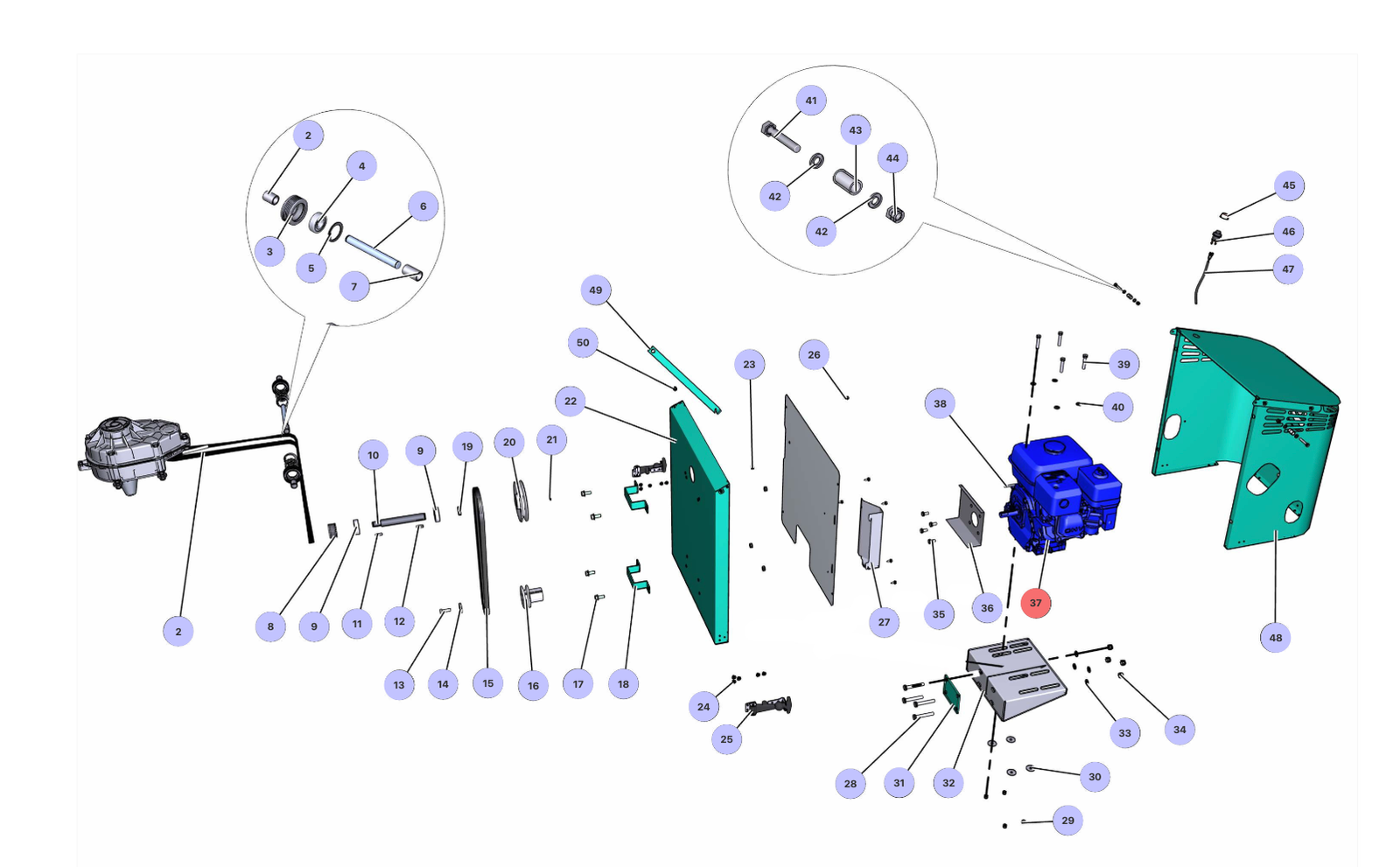 Imer Workman 2 250-eng-Honda-2275751 Endothermic Engine - Image 3