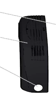 Imer Mix-360-r-plus Honda Omol 3236390 Right Mudguard In Plastic Concrete Mixer - Image 2