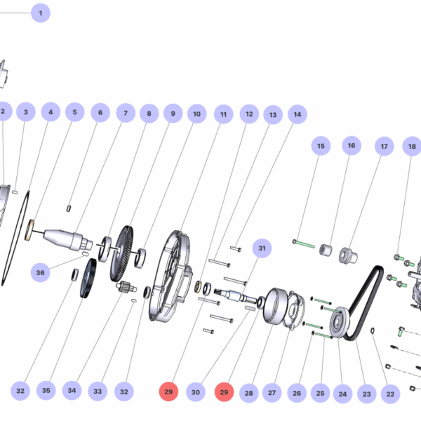 Imer Wheelman Eng Hdpe 3204754 Bearing 6003-2z-cm