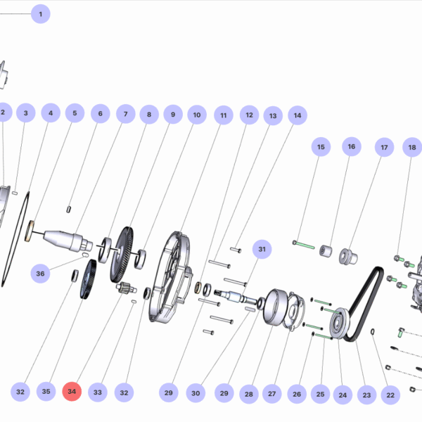 Imer Wheelman Eng Hdpe 3233099 Pinion z-14-m-1-75 Rollbeta Plus